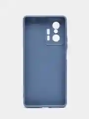 Синий меланж чехол для Xiaomi Mi 11T и 11T Pro (Сяоми Ми 11Т, 11Т Про), матовый, силиконовый