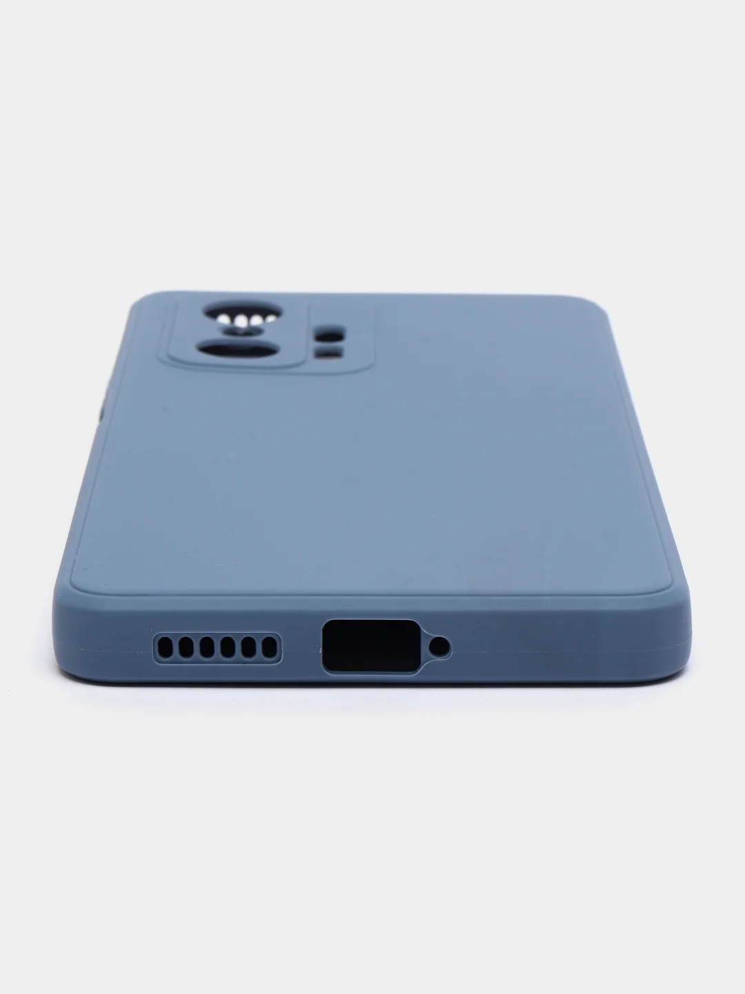 Синий меланж чехол для Xiaomi Mi 11T и 11T Pro (Сяоми Ми 11Т, 11Т Про), матовый, силиконовый