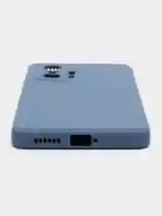 Синий меланж чехол для Xiaomi Mi 11T и 11T Pro (Сяоми Ми 11Т, 11Т Про), матовый, силиконовый