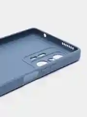 Синий меланж чехол для Xiaomi Mi 11T и 11T Pro (Сяоми Ми 11Т, 11Т Про), матовый, силиконовый