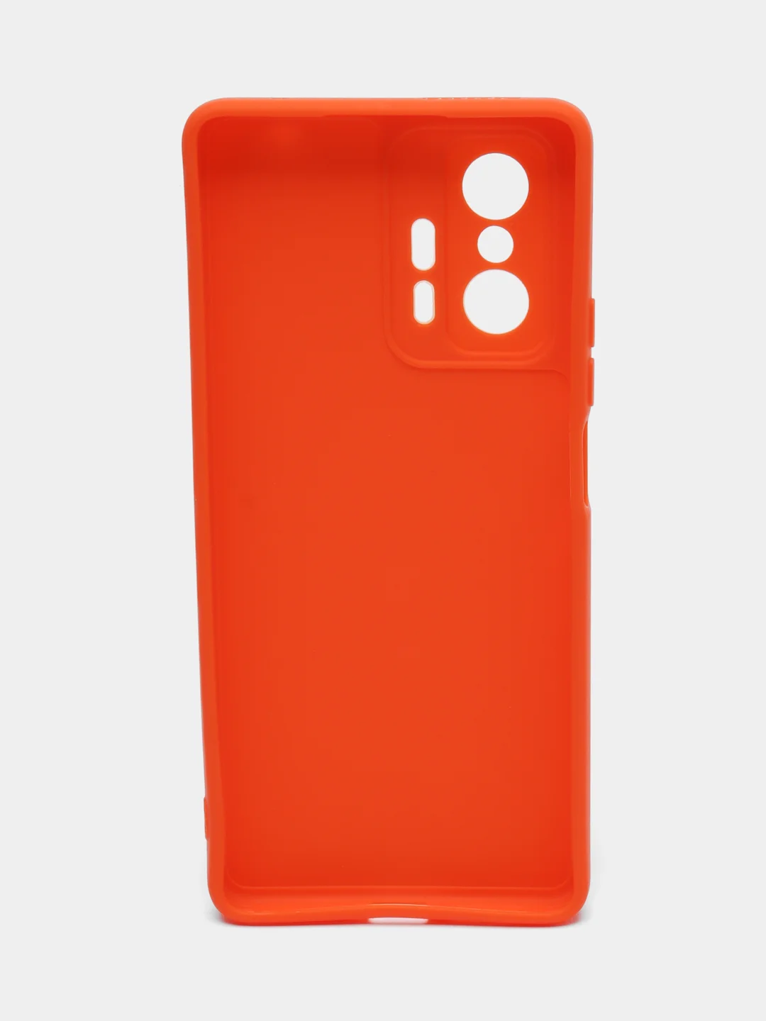 Оранжевый чехол для Xiaomi Mi 11T и 11T Pro (Сяоми Ми 11Т, 11Т Про), матовый, силиконовый