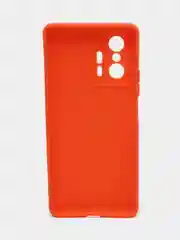 Оранжевый чехол для Xiaomi Mi 11T и 11T Pro (Сяоми Ми 11Т, 11Т Про), матовый, силиконовый