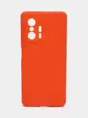 Оранжевый чехол для Xiaomi Mi 11T и 11T Pro (Сяоми Ми 11Т, 11Т Про), матовый, силиконовый
