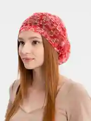 Алый шапка летняя