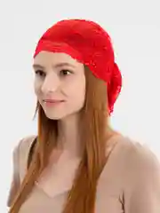 Багровый шапка летняя