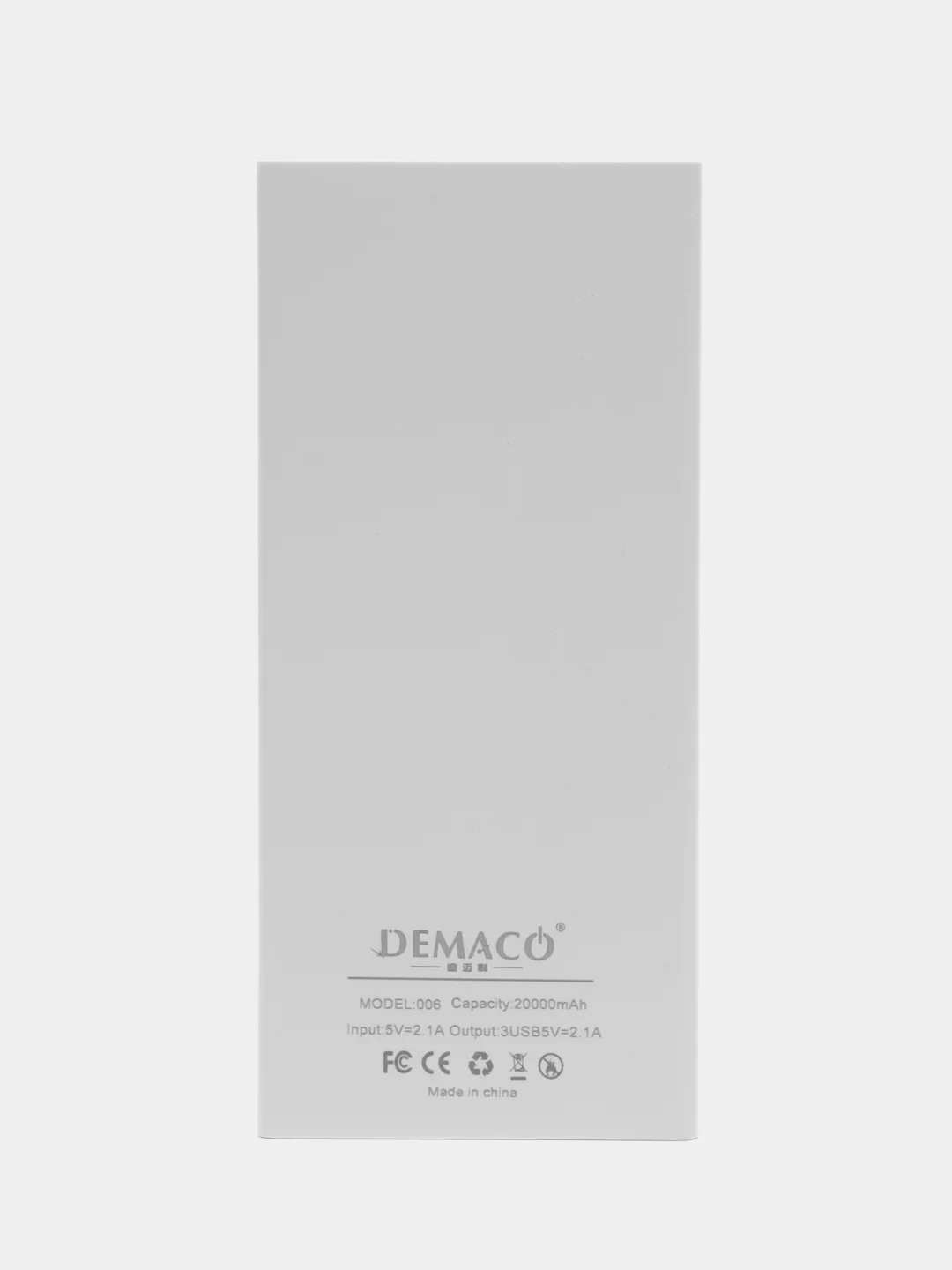 Слоновая кость внешний аккумулятор Power Bank Demaco 20000
