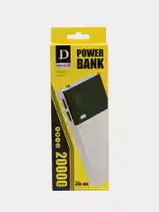 Хром внешний аккумулятор Power Bank Demaco 20000