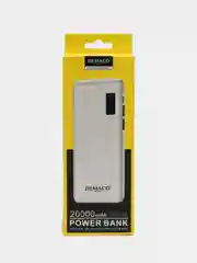 Черный внешний аккумулятор Power Bank Demaco 20000