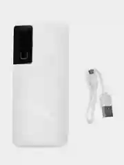 Белый внешний аккумулятор Power Bank Demaco 20000