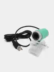Зеленый веб-камера CBR CW 830M, 0,3 МП, 640 х 480, USB 2.0 + 3.5 мм, Jack, микрофон