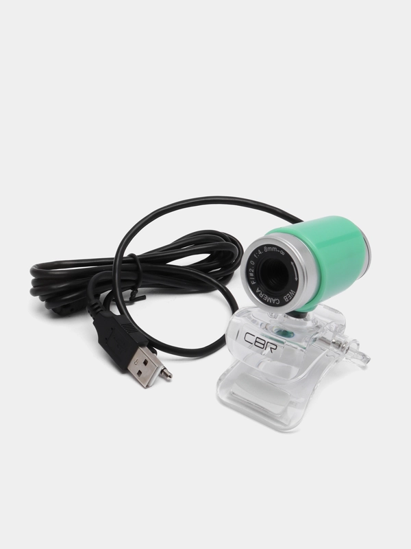 Веб-камера CBR CW 830M, 0,3 МП, 640 х 480, USB 2.0 + 3.5 мм, Jack, микрофон