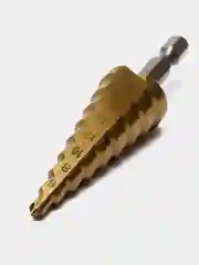 Сверло ступенчатое по металлу, 3 штуки