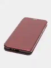 Бордовый чехол-книжка для Realme C21