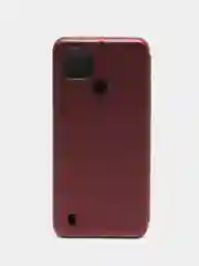 Бордовый чехол-книжка для Realme C21