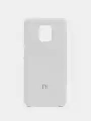 Белый силиконовый чехол Silicone Case для Redmi Note 9S/Note 9 Pro
