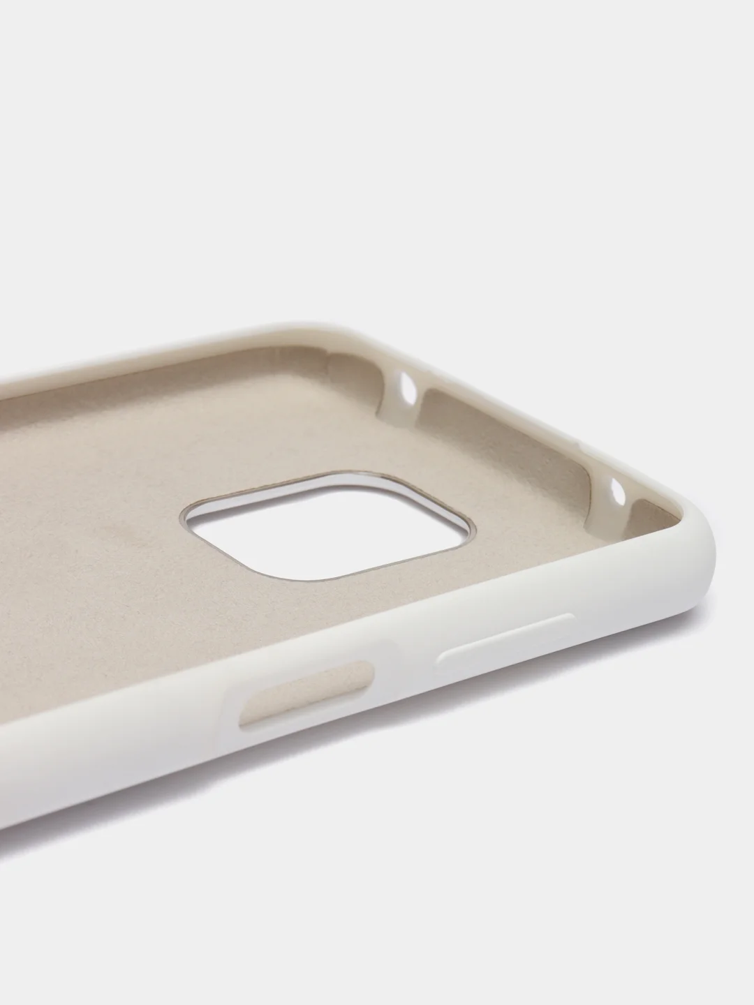 Белый силиконовый чехол Silicone Case для Redmi Note 9S/Note 9 Pro