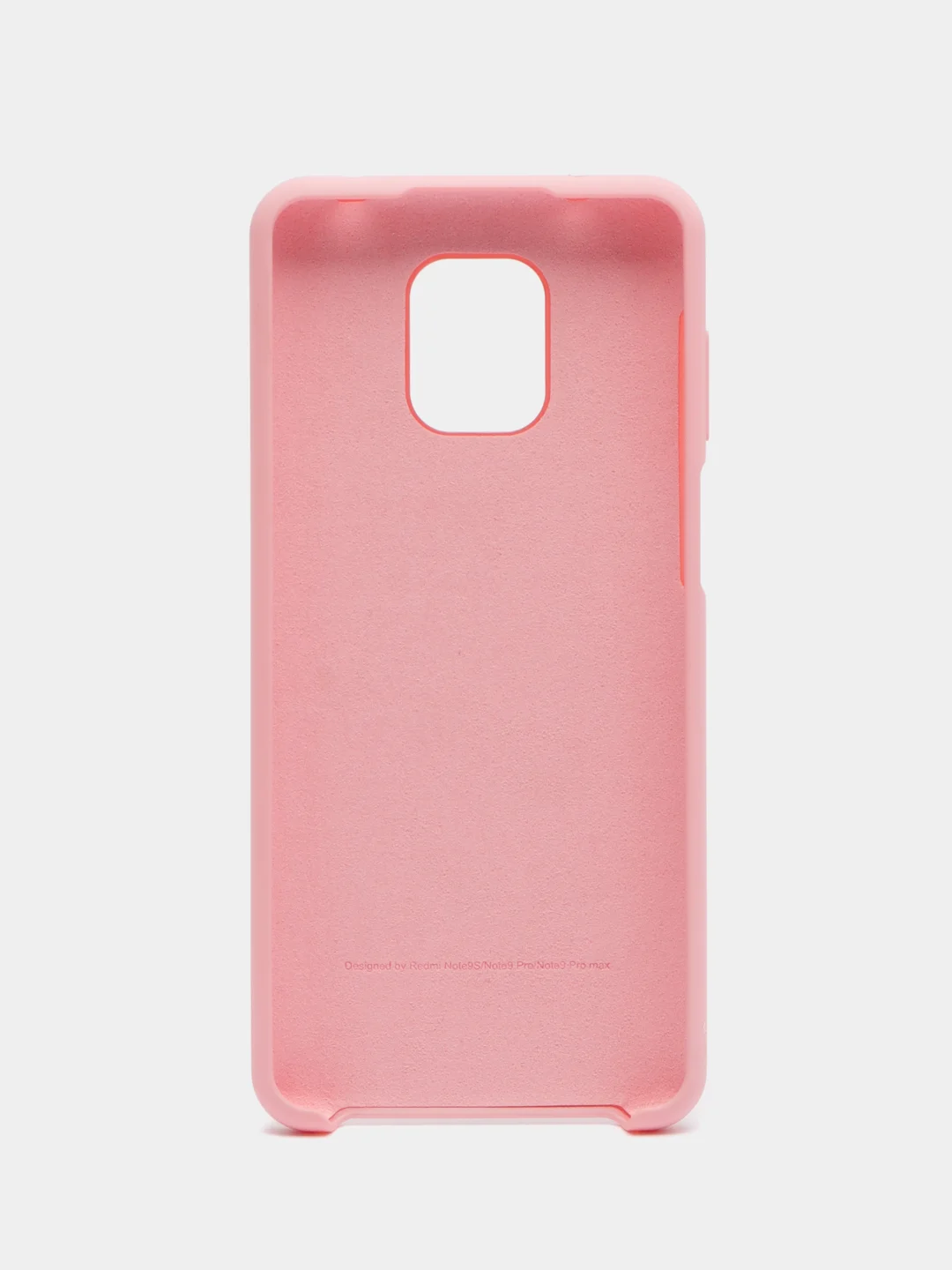 Розовый силиконовый чехол Silicone Case для Redmi Note 9S/Note 9 Pro