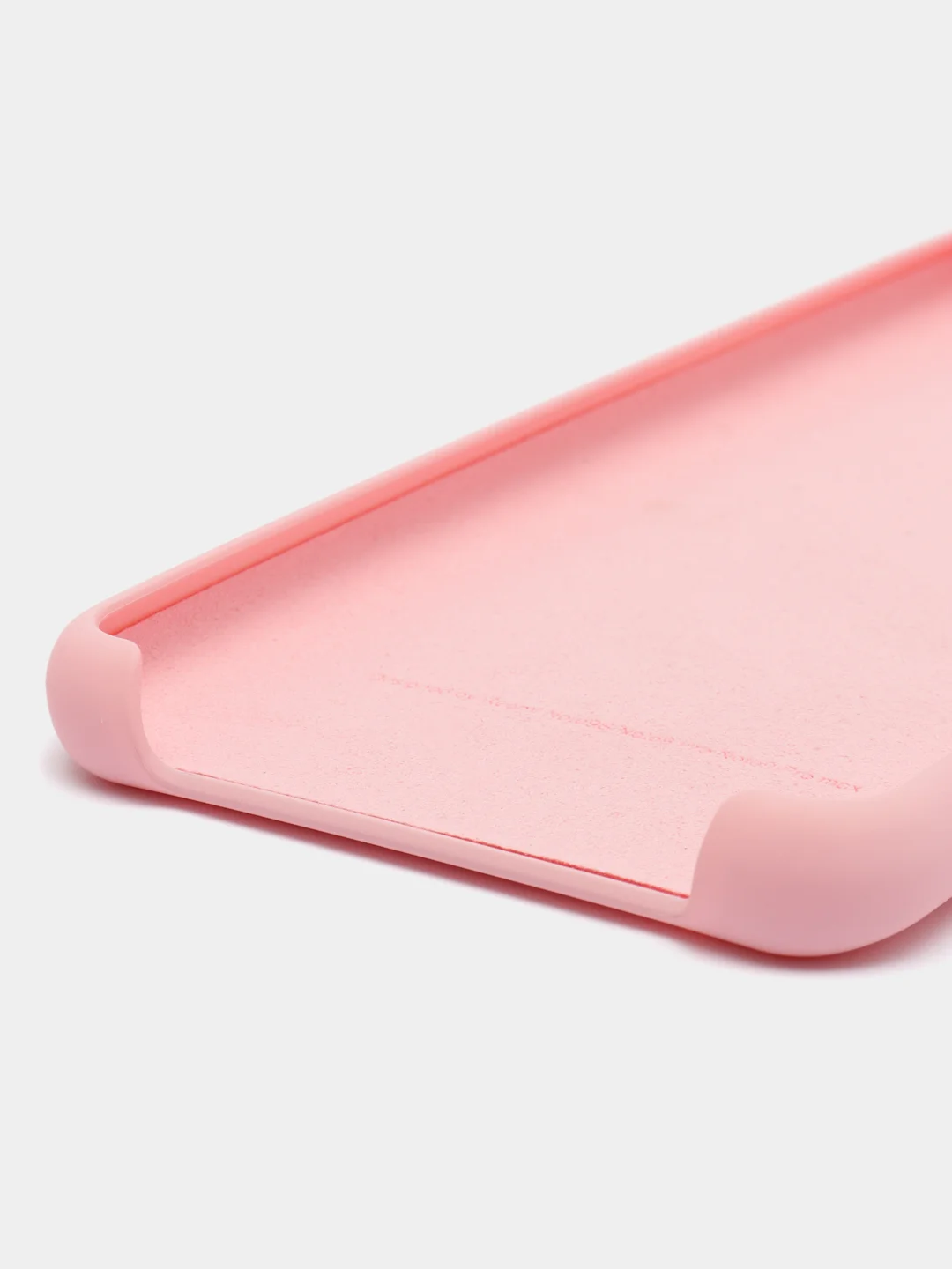 Розовый силиконовый чехол Silicone Case для Redmi Note 9S/Note 9 Pro