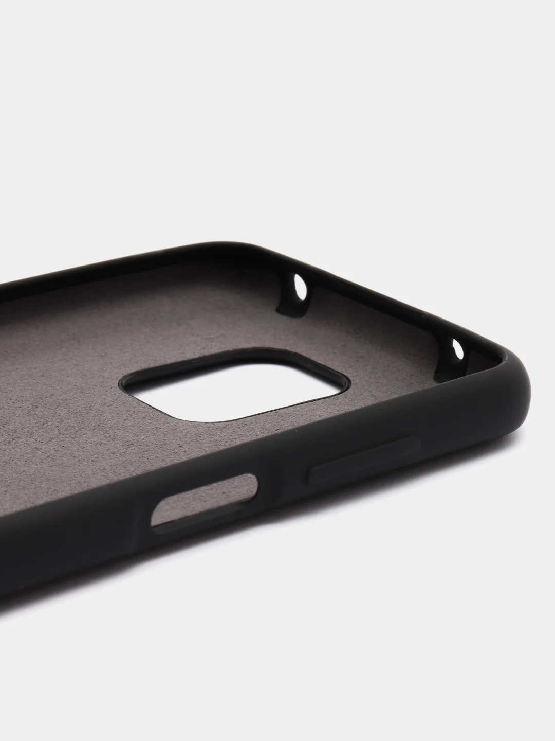 Черный силиконовый чехол Silicone Case для Redmi Note 9S/Note 9 Pro
