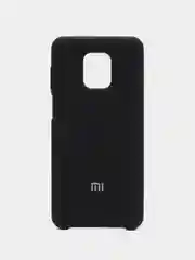 Черный силиконовый чехол Silicone Case для Redmi Note 9S/Note 9 Pro