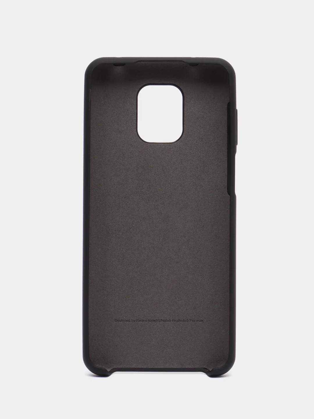 Черный силиконовый чехол Silicone Case для Redmi Note 9S/Note 9 Pro