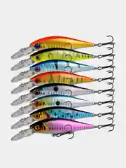 Рыболовный воблер "Минноу" (Minnow), 8 см, 9,5 г, 8 цветов