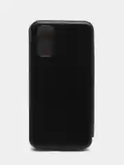 Черный чехол-книжка для Samsung S11E/S20 6.2" (Самсунг галакси с11е), золотой и черный цвета
