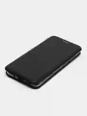Черный чехол-книжка для Samsung S11E/S20 6.2" (Самсунг галакси с11е), золотой и черный цвета