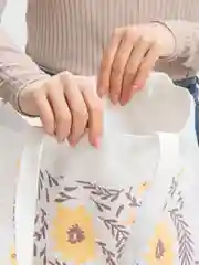 Бежевый меланж шоппер женский, с принтом, холщовая