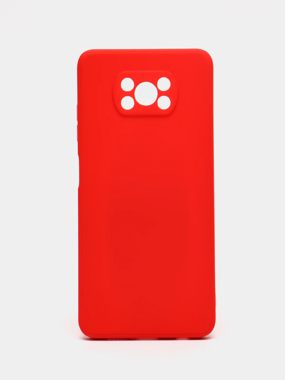 Красный чехол для Xiaomi Poco X3 NFC, Poco X3 Pro (Сяоми Поко Икс3 нфс, Икс3 Про), силиконовый