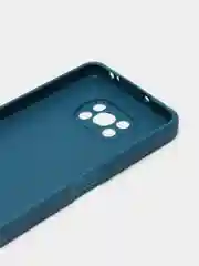 Синий чехол для Xiaomi Poco X3 NFC, Poco X3 Pro (Сяоми Поко Икс3 нфс, Икс3 Про), силиконовый