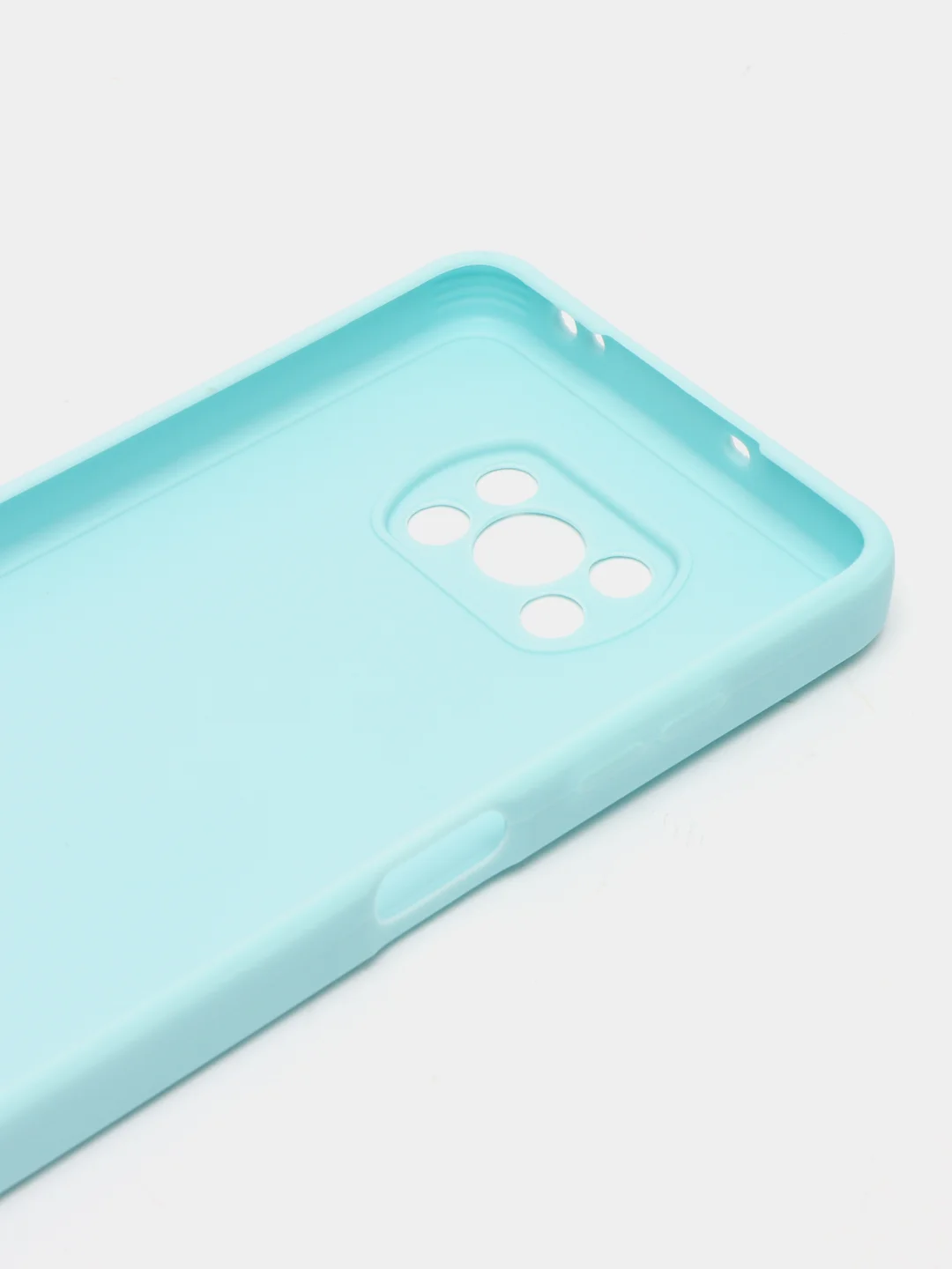 Голубой чехол для Xiaomi Poco X3 NFC, Poco X3 Pro (Сяоми Поко Икс3 нфс, Икс3 Про), силиконовый