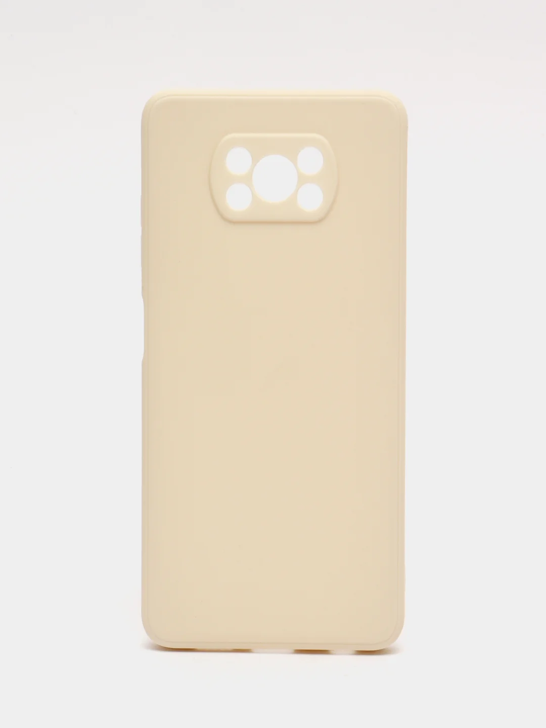 Молочный чехол для Xiaomi Poco X3 NFC, Poco X3 Pro (Сяоми Поко Икс3 нфс, Икс3 Про), силиконовый
