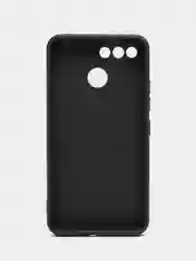 Черный чехол для Itel A25 (Ител А25), силиконовый, матовый, с защитой камеры