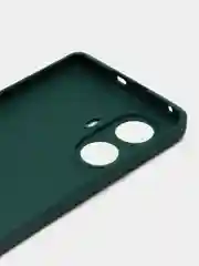Тёмно-зелёный силиконовый чехол для Realme 10 Pro+  / 10 Pro Plus (Реалми 10 Про Плюс 5 Джи), прозрачный