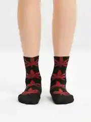 Черный носки женские "Конопля", 37-41