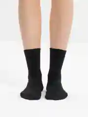 Черный хлопковые, однотонные, базовые носки, 36-40