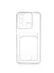 Черный чехол Infinix HOT 12I, с защитой камеры и карманом для пластиковой карты