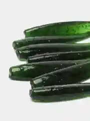 Тёмно-зелёный виброхвост Lucky John Pro Series LJ Minnow, силиконовый
