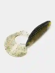 Лесной зеленый съедобный твистер Lucky John Pro Series Crusher Grub