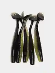 Приглушённый хаки виброхвост Lucky John Pro Series LJ Minnow, силиконовый