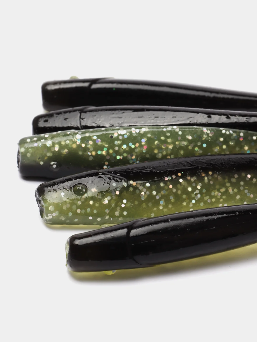 Приглушённый хаки виброхвост Lucky John Pro Series LJ Minnow, силиконовый