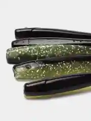 Приглушённый хаки виброхвост Lucky John Pro Series LJ Minnow, силиконовый