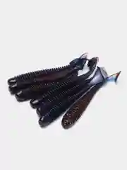 Фиолетовый виброхвост Lucky John Pro Series Spark Tail, силиконовый