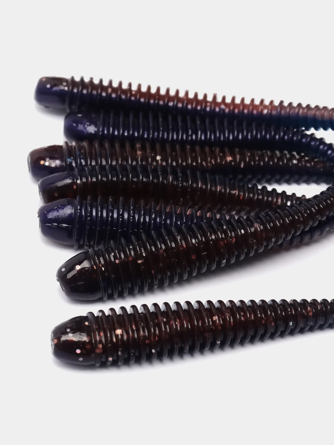 Фиолетовый виброхвост Lucky John Pro Series Spark Tail, силиконовый
