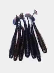Фиолетовый виброхвост Lucky John Pro Series Spark Tail, силиконовый