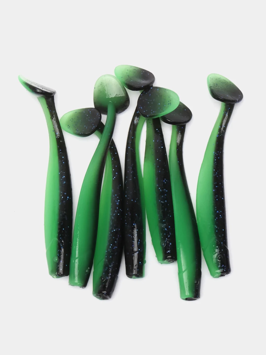 Зеленый виброхвост Lucky John Pro Series LJ Minnow, силиконовый