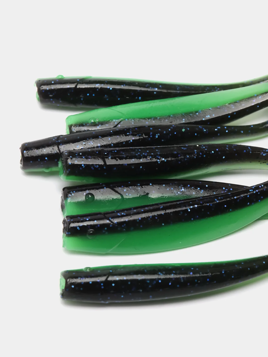 Зеленый виброхвост Lucky John Pro Series LJ Minnow, силиконовый