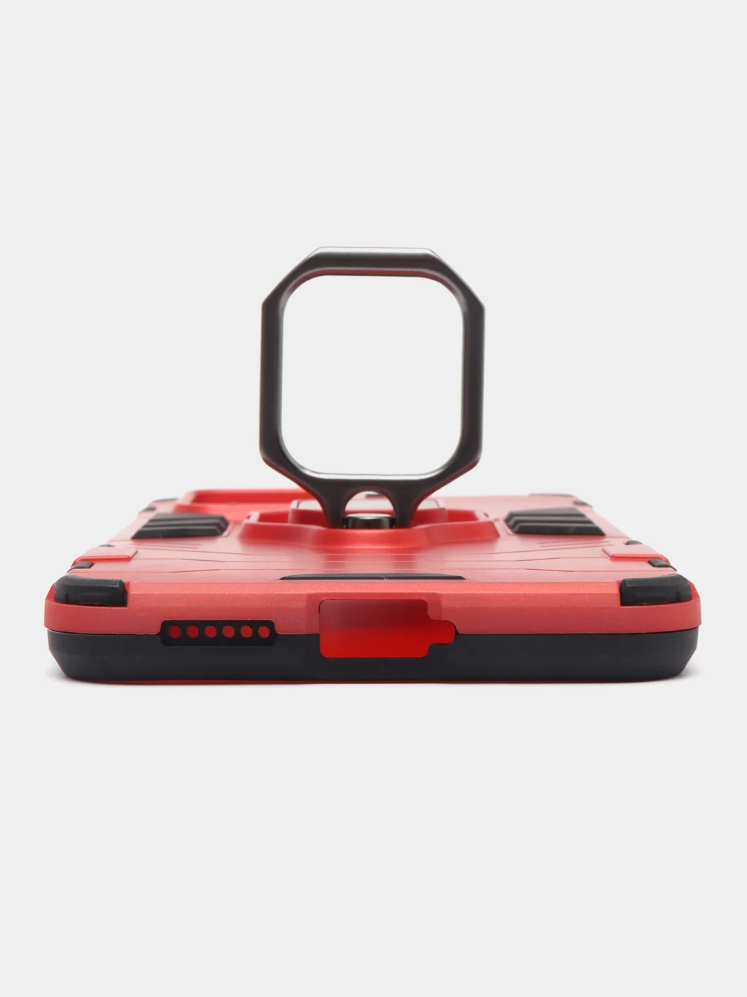 Красный чехол противоударный для Xiaomi Poco X4 GT (Сяоми Поко Х4 ГТ), с кольцом