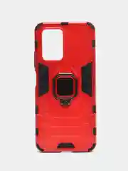 Красный чехол противоударный для Xiaomi Poco X4 GT (Сяоми Поко Х4 ГТ), с кольцом